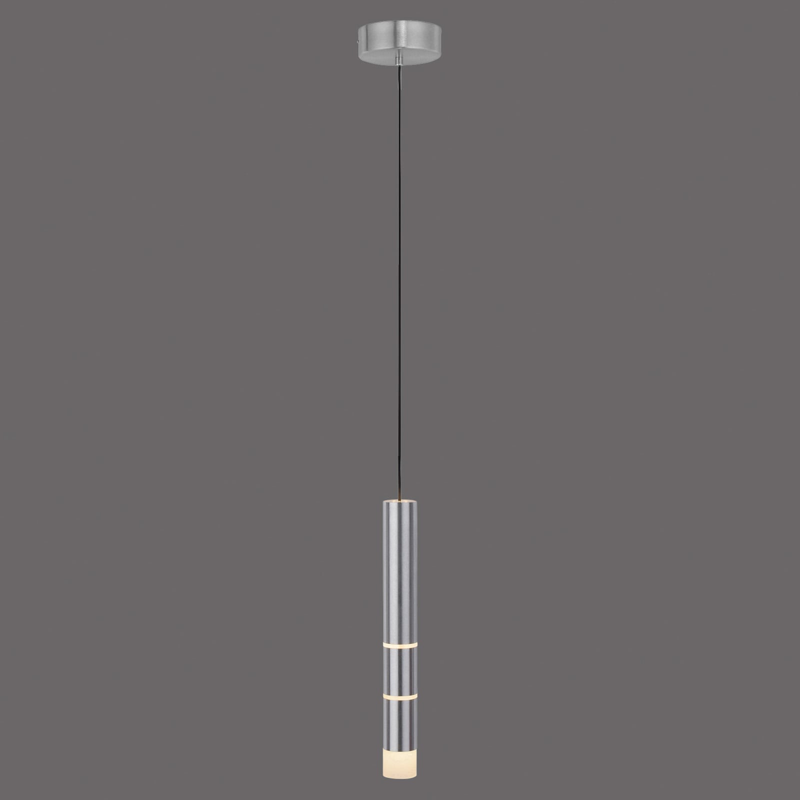 Vega LED-Hängeleuchte, ein Zylinder, alu - PURE Vega LED-Hängeleuchte, ein Zylinder, alu - PURE