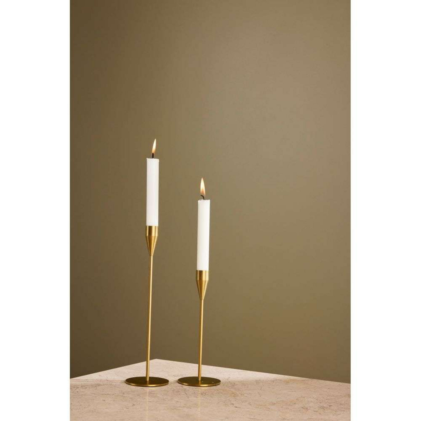 Venus & Jupiter Portavelas Set Brass - Piet Hein