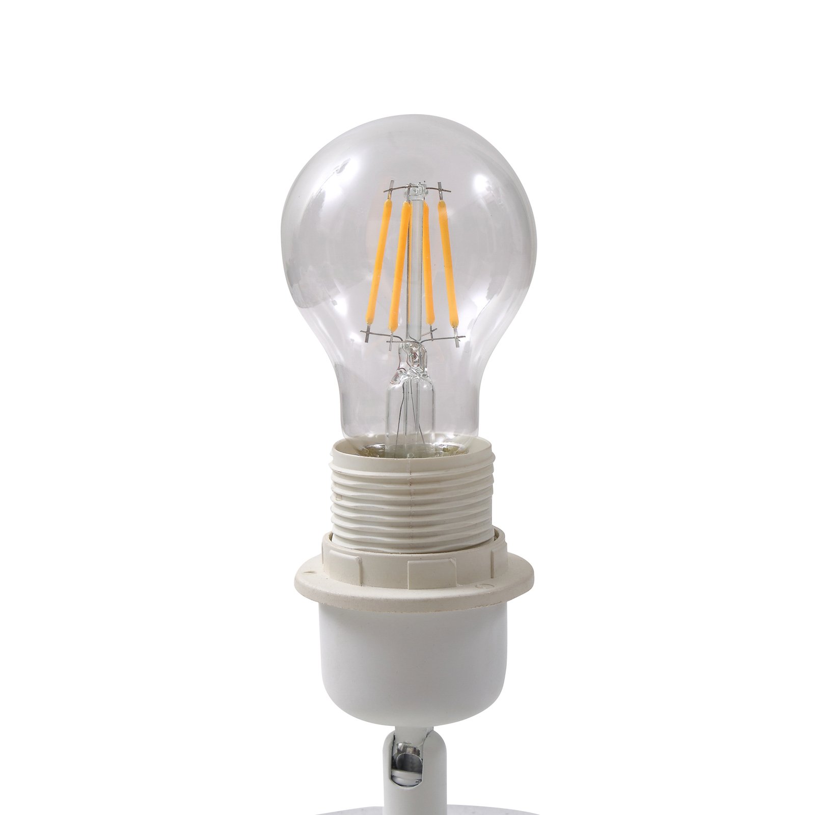 Lindby tafellamp Aelith, Ø 30 cm, wit, keramiek, E27