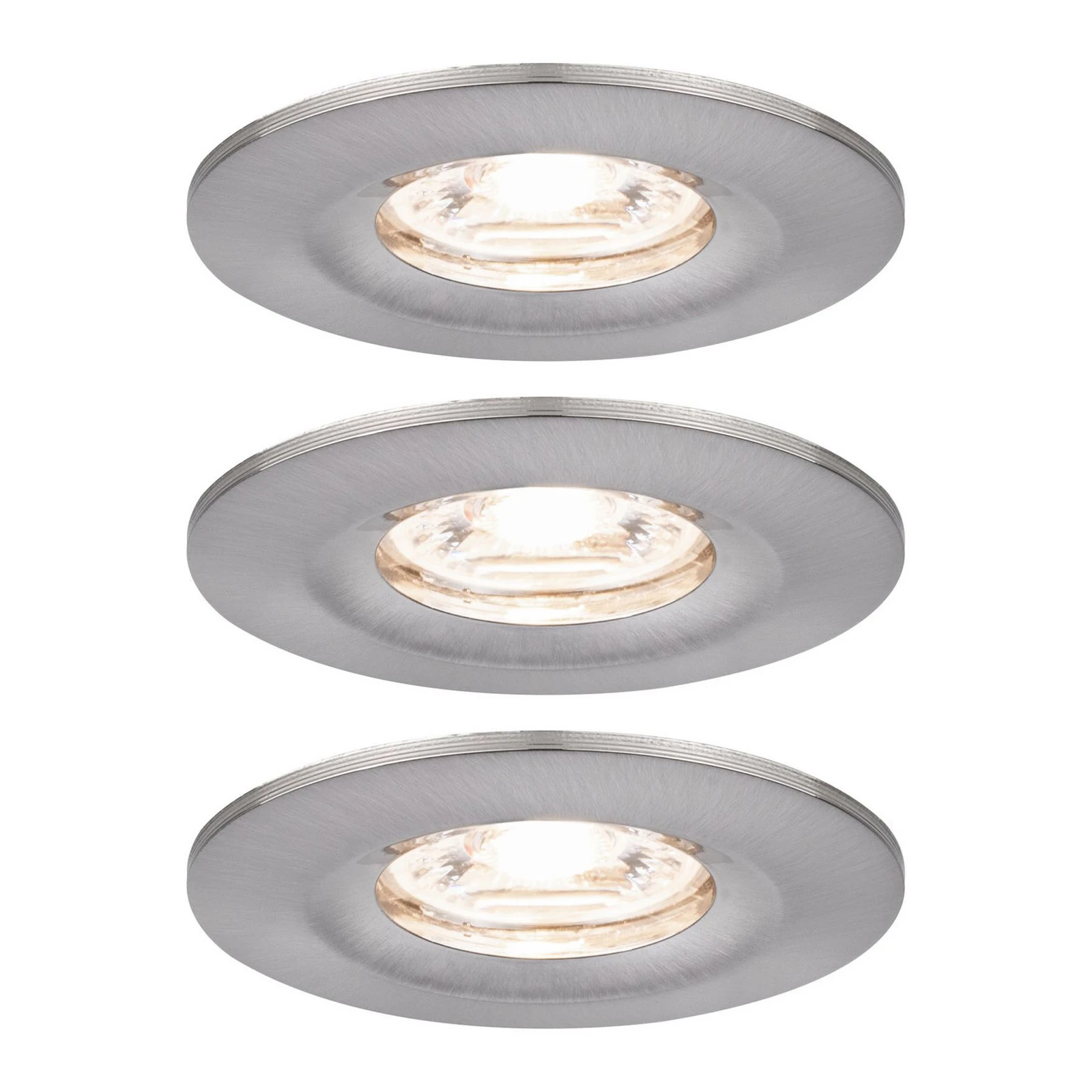 Paulmann Nova mini spot încastrat set 3x IP44 fier