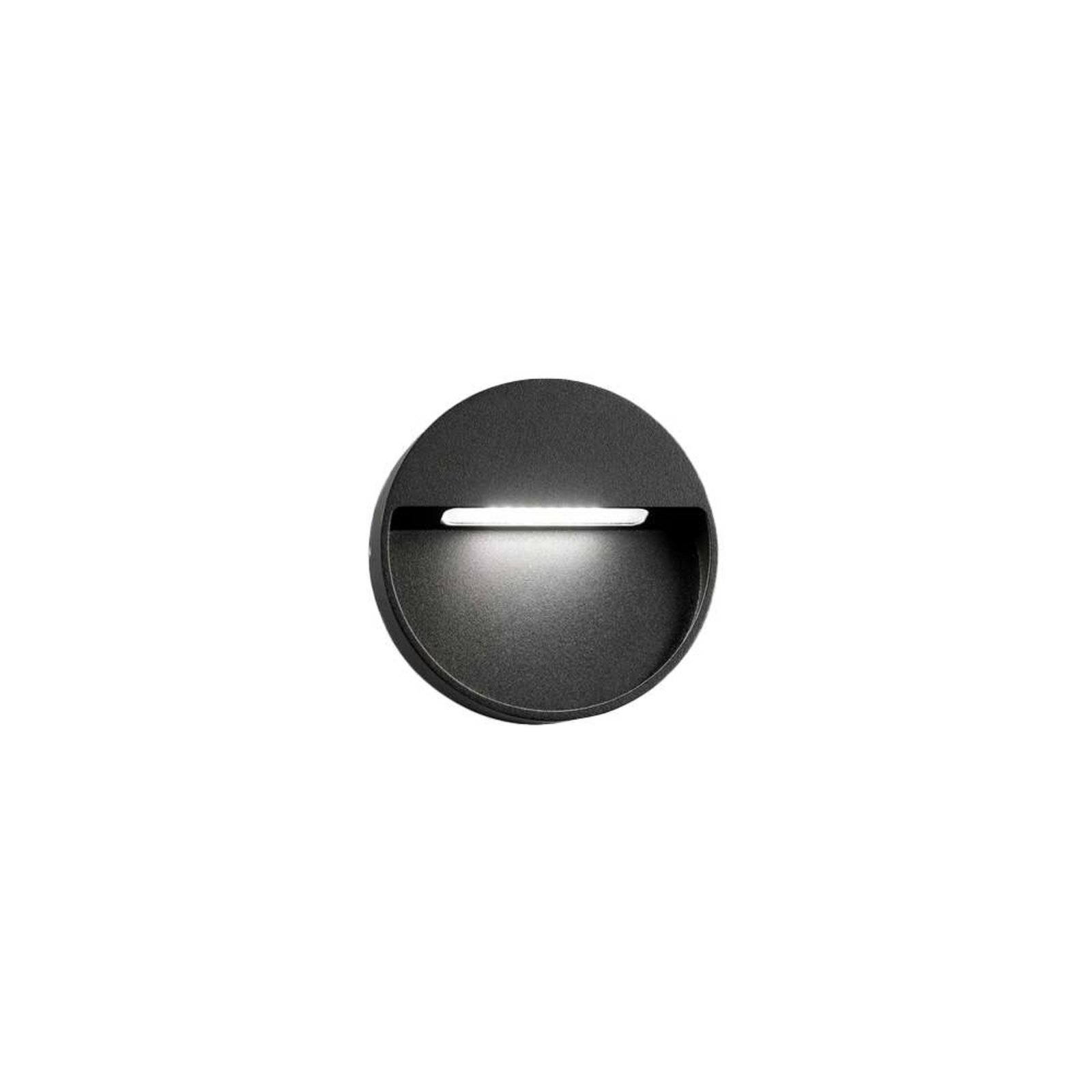 Serious 2 Aplique de Pared IP54 2700K Negro - LIGHT-POINT