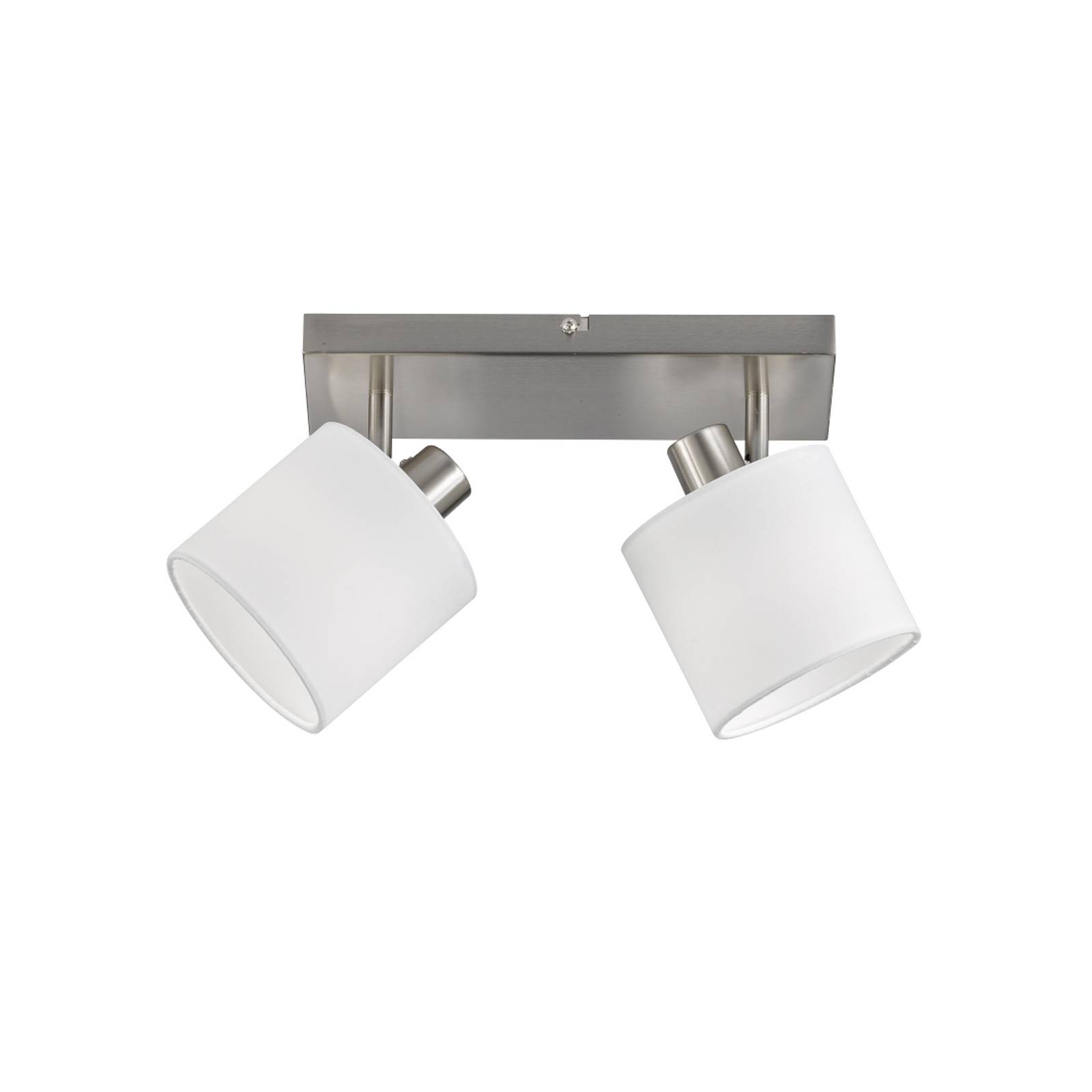 Reality Leuchten - trio Anbauleuchte 2x28W Tommy agl ni mt E14 IP20 kBetriebsger Textil R80332001