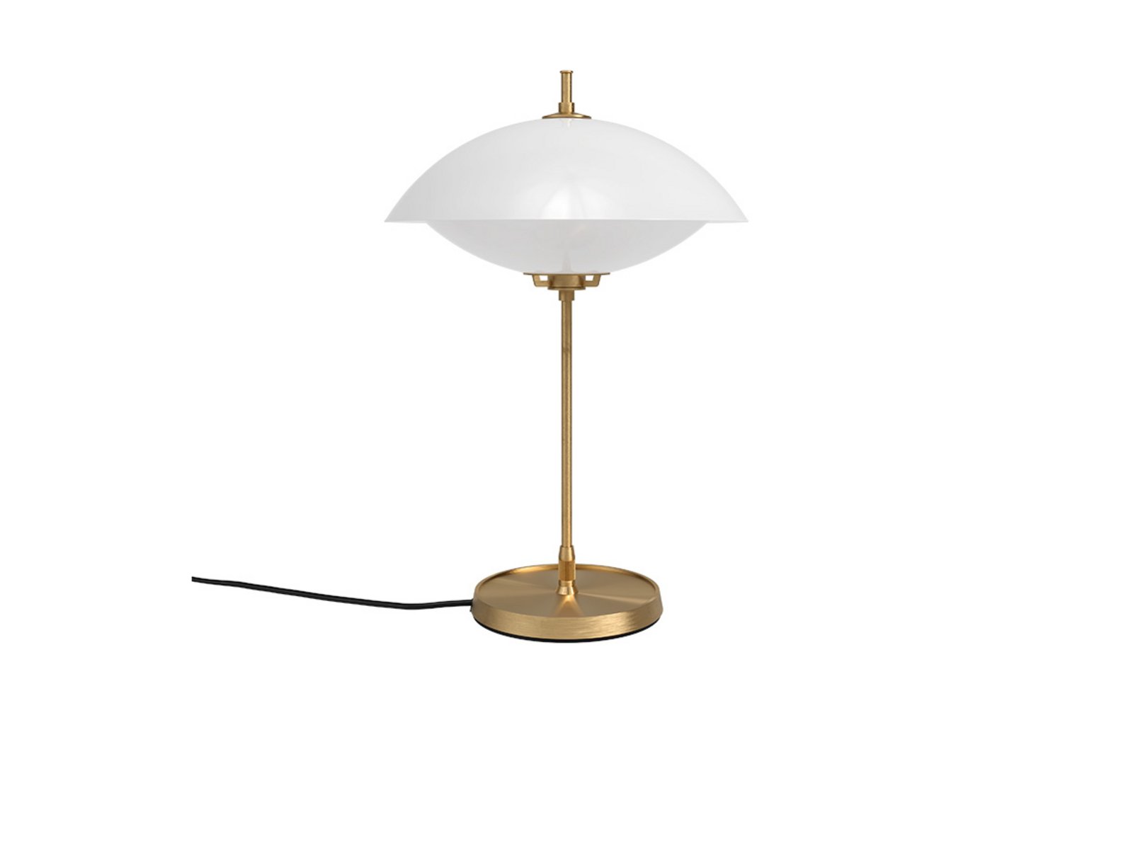 Clam Lámpara de Sobremesa Opal/Brass - Fritz Hansen