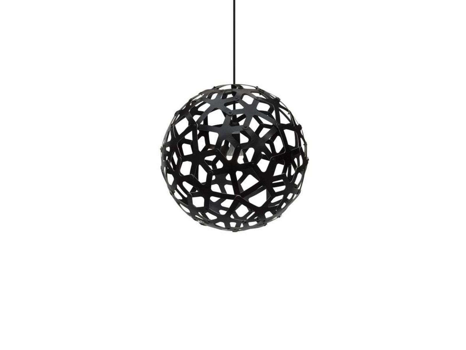 Coral Závěsná Lampa Ø40 Black 2 Sides - David Trubridge