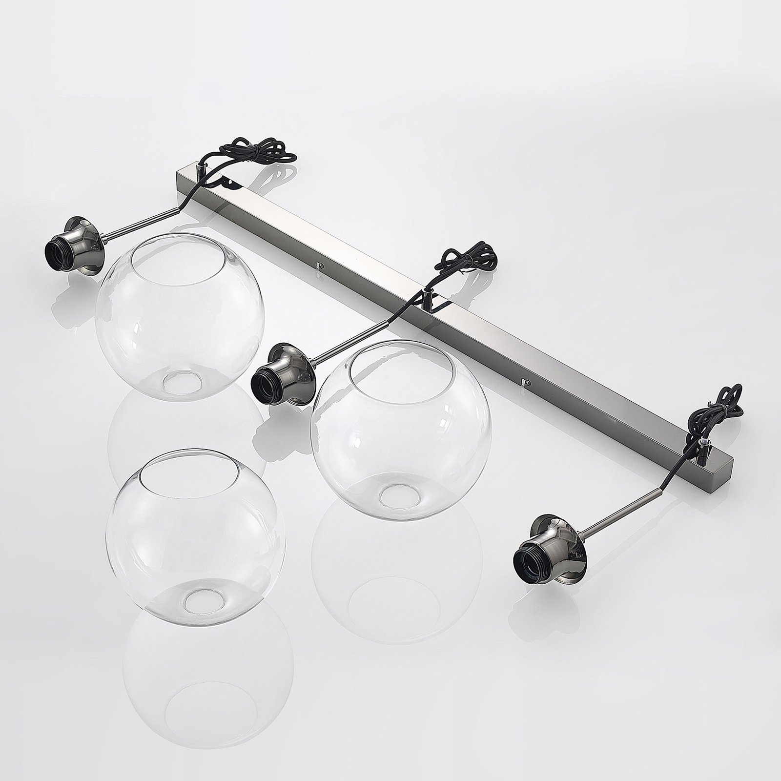 Firano 3 Pendelleuchte Clear/Metal - Lindby