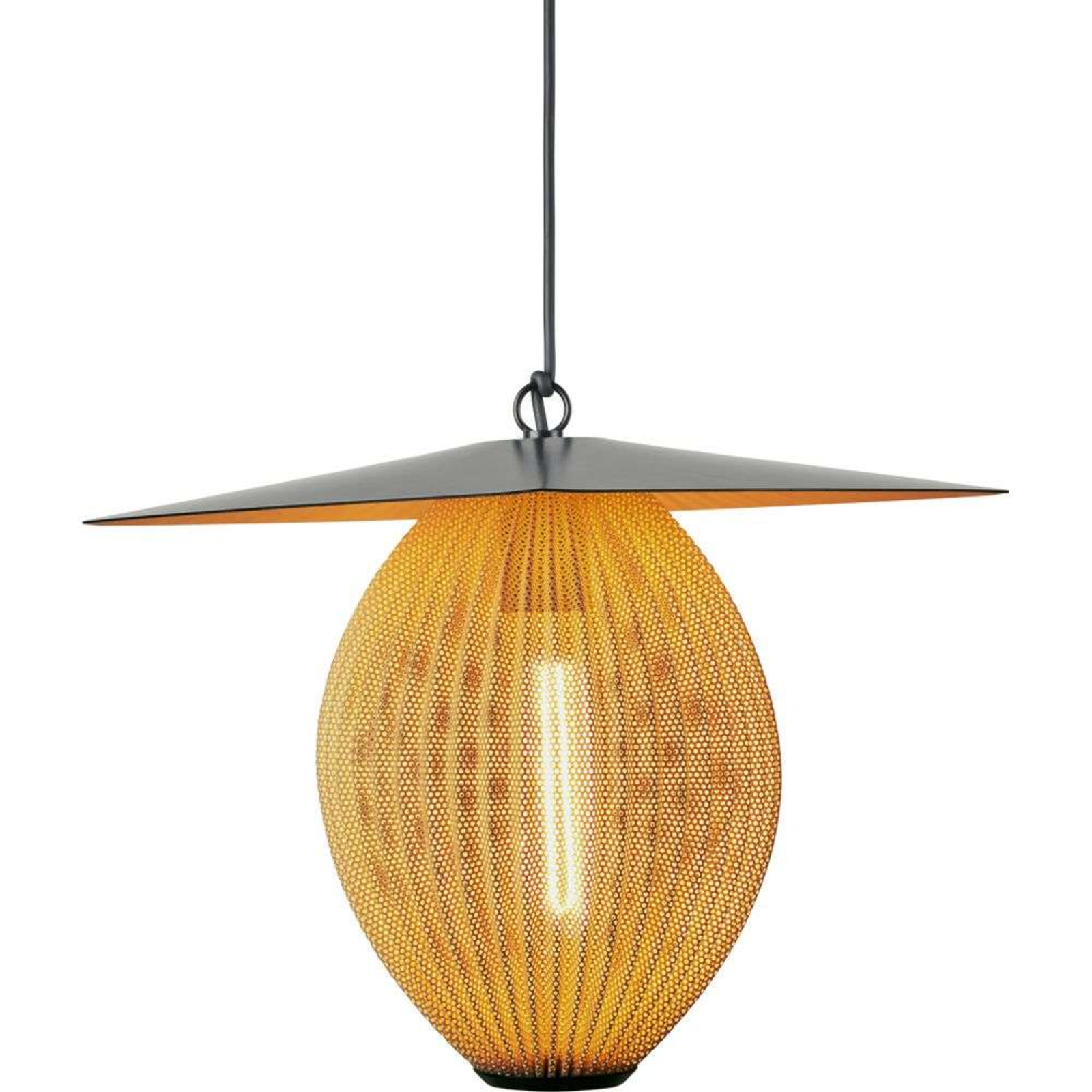 Satellite Lustră Pendul de Exterior Ø27 MuSteled Gold/Black - GUBI