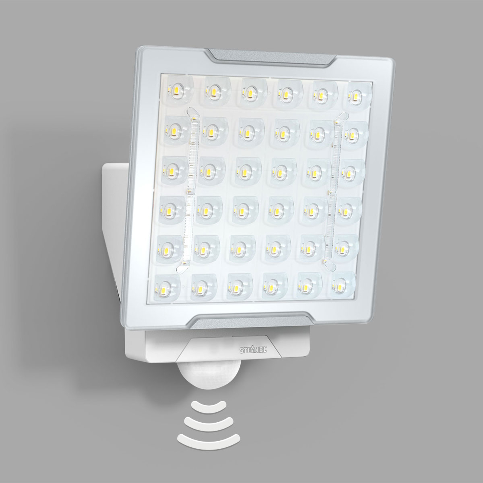 Steinel Xled Pro Square utend?rs spot, hvit sensor - Hvit / opal