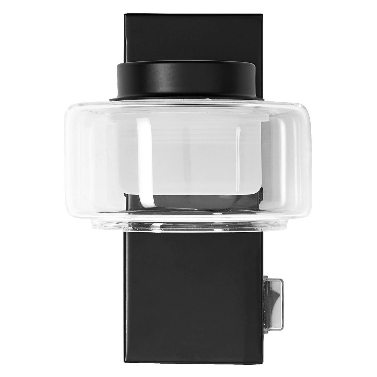 Kinkiet LED OSRAM ORBIS FLAME, czarna, metalowa, IP44 CCT