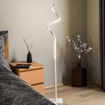 Lindby Kamia LED vloerlamp, wit