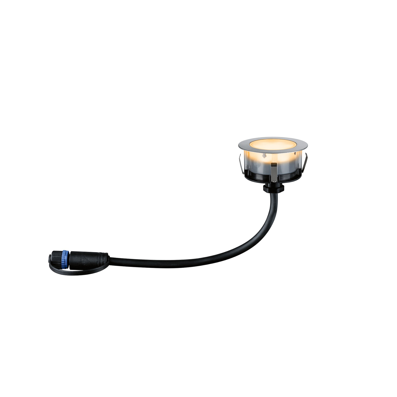 Plug & Shine 3 LED Spot à Enterrer Extérieur Floor Insect-friendly IP67 Silver -