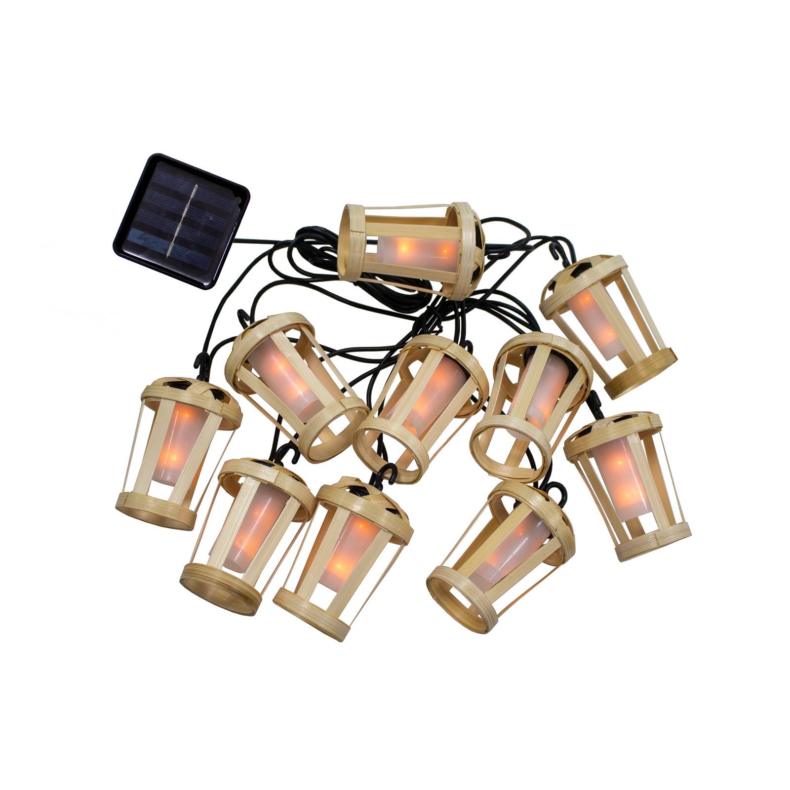 Läs mer om Newgarden Hiama LED-solcellsljusslinga 10 lampor