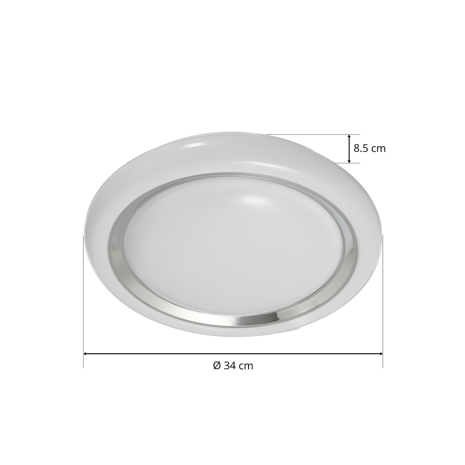 EGLO connect Capasso-C ceiling lamp white-chrome