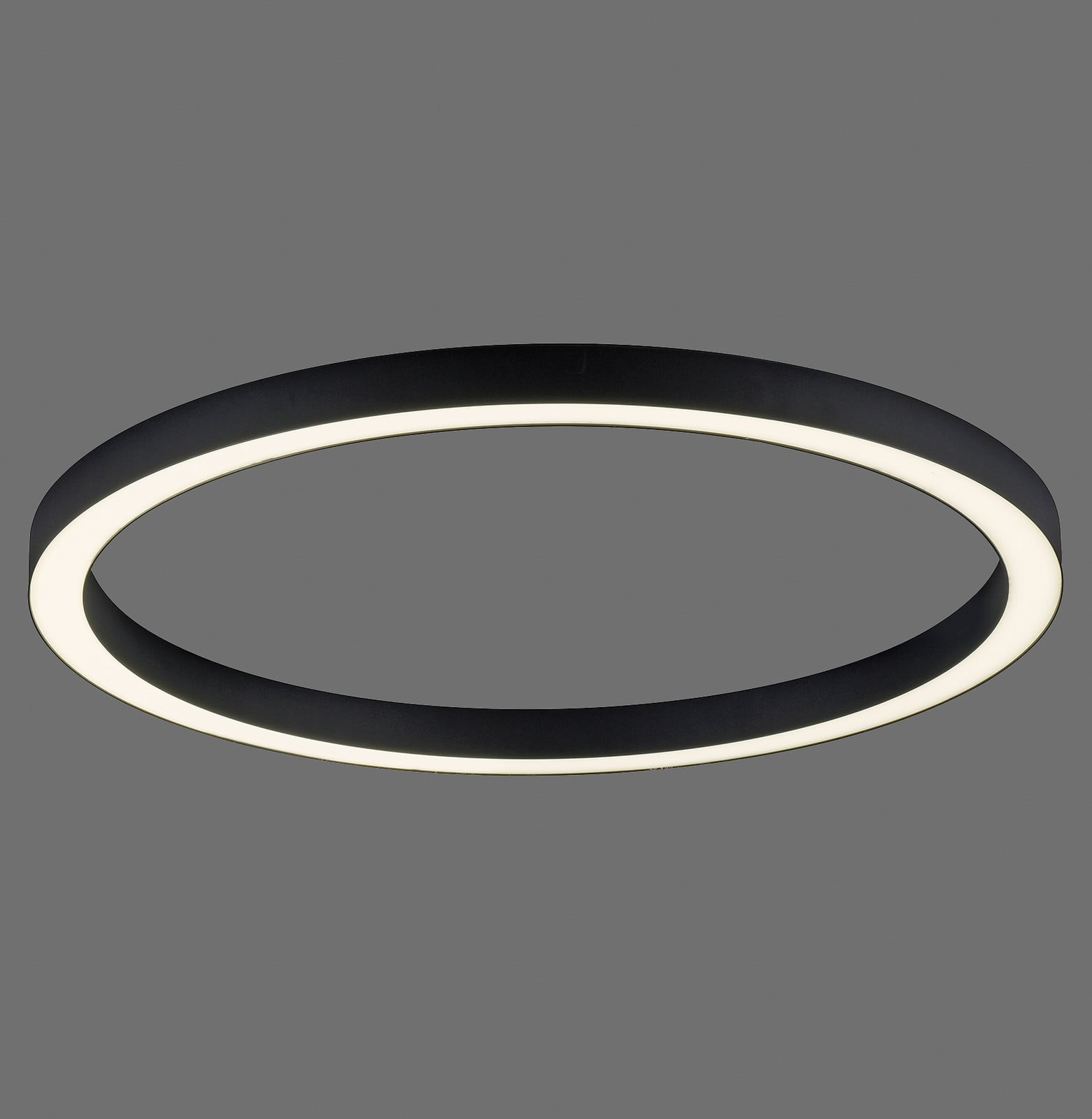 Plafonieră LED PURE Lines Ø 70 cm antracit CCT telecomandă - Camera de zi / sufragerie - Modern - Metal