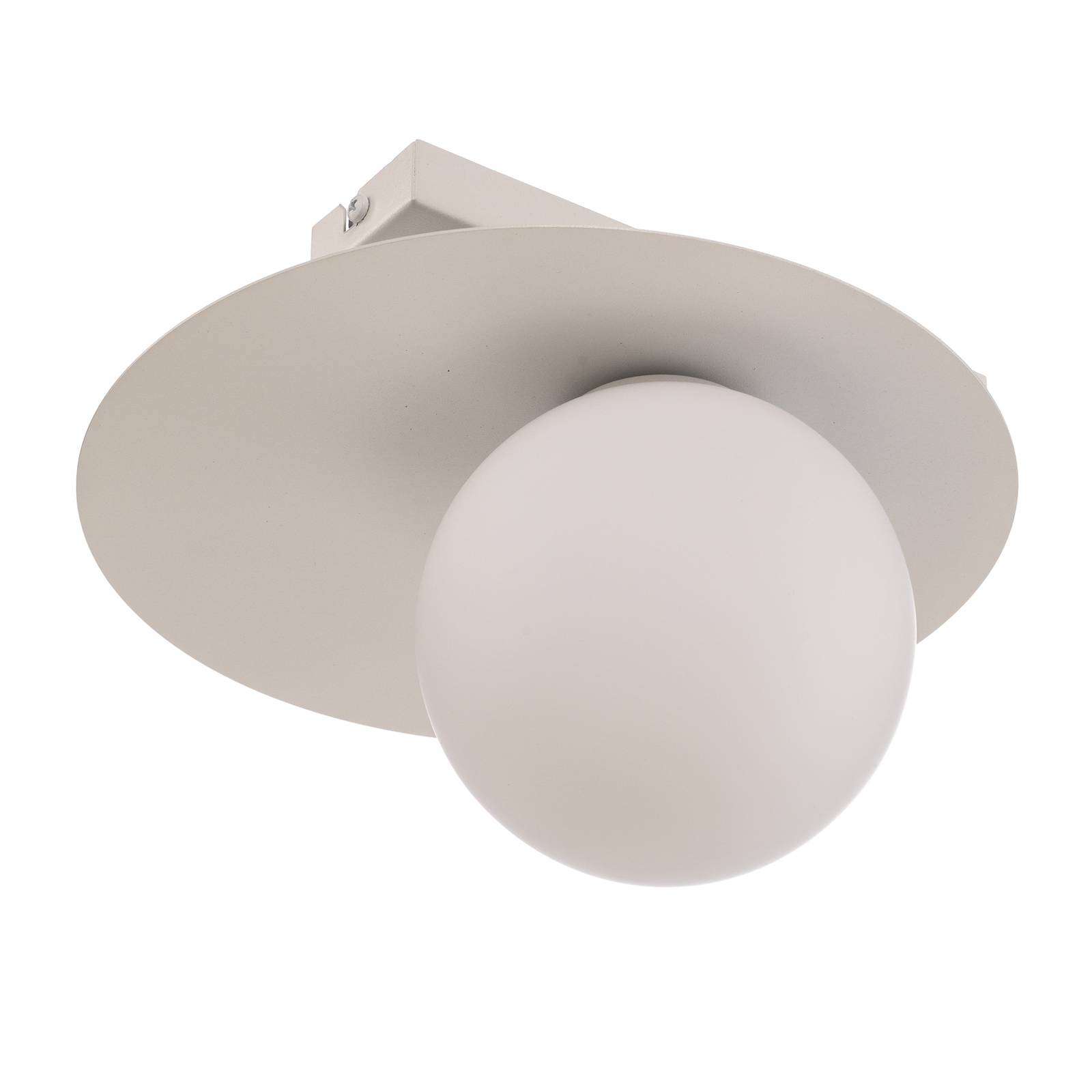 Lampa sufitowa Firn, okrągła, 1-punktowa, biała