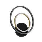 Stars of Light LED-vegglampe Lanacera svart/gull 33 cm