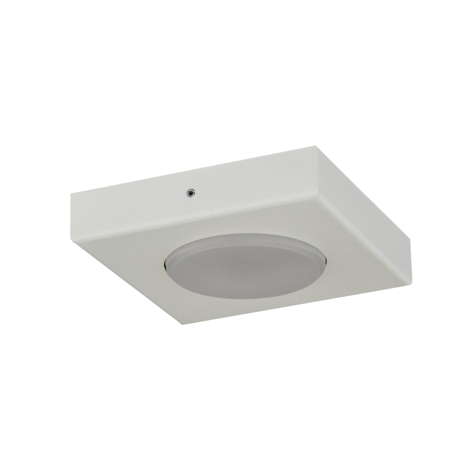 Plafonieră Hero, albă, 12 x 12 cm, metal, GX53