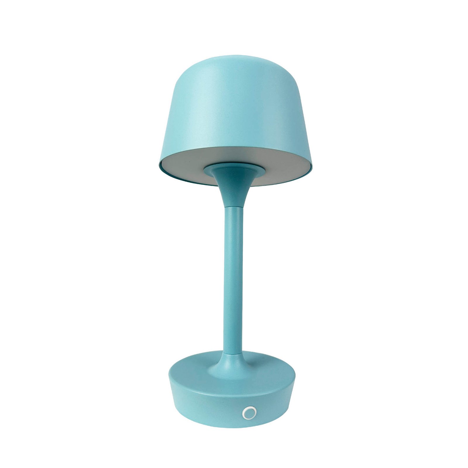 Dyberg Larsen LED table lamp Flow, light blue, height 25 cm