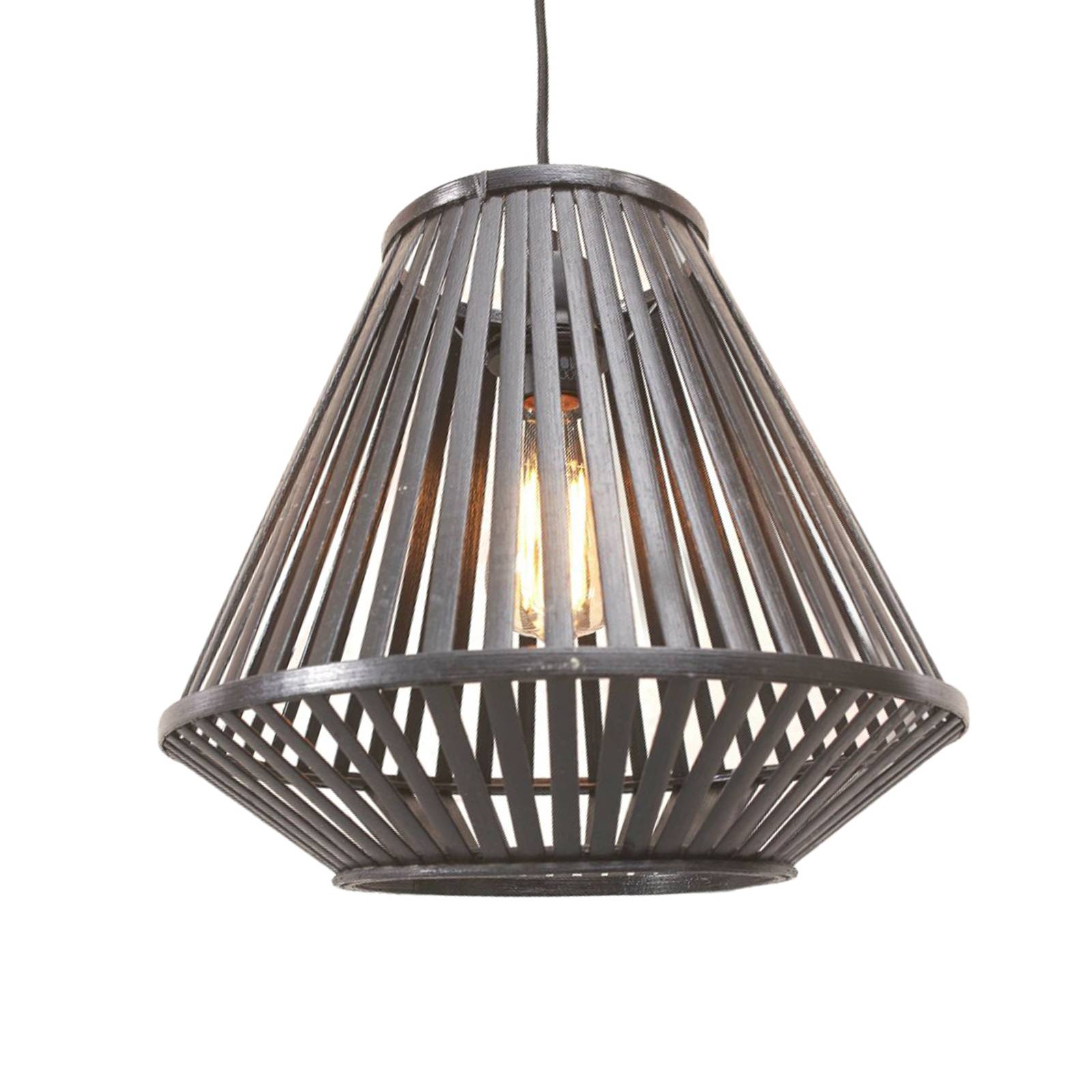 GOOD&MOJO Pendelleuchte Merapi in Schwarz E27 - black