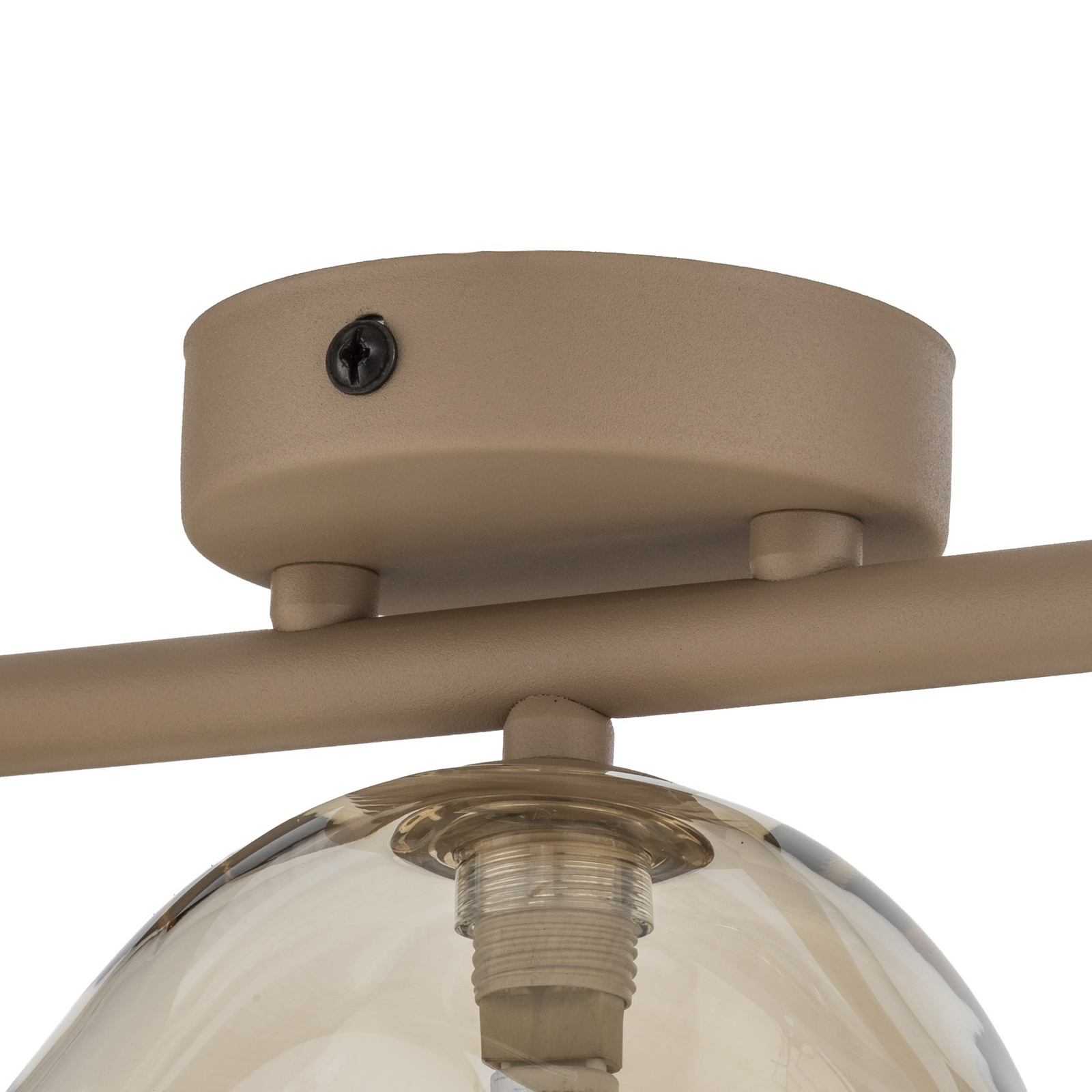 Taklampe Lava, 3 lyskilder, 50 cm lang, sand/konjakk, G9 Taklampe Lava, 3 lyskilder, 50 cm lang, sand/konjakk, G9