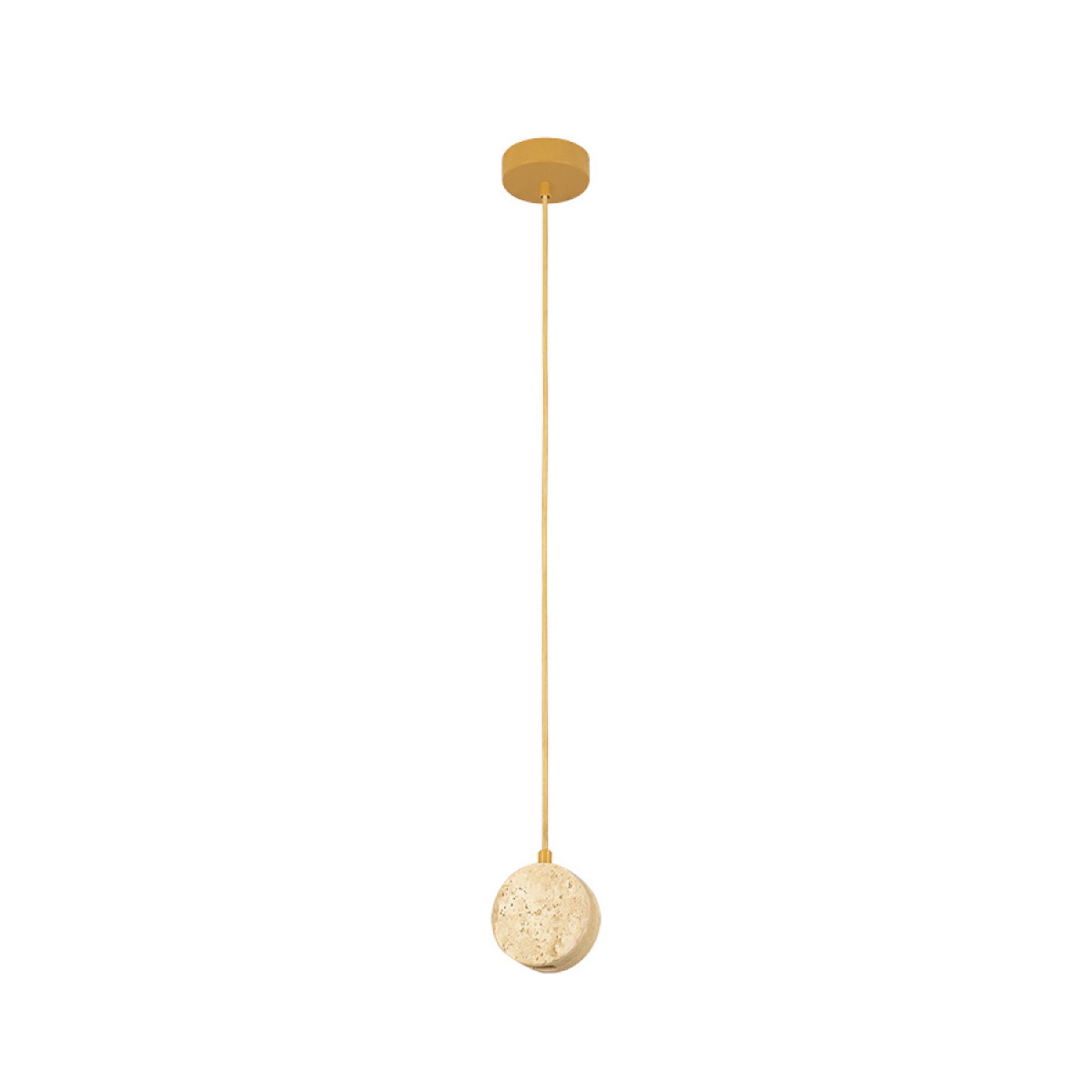 LED-Hängeleuchte 25336, beige, Ø 10 cm, Naturstein