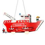 Children's's hanging light fire engine ship Fred
