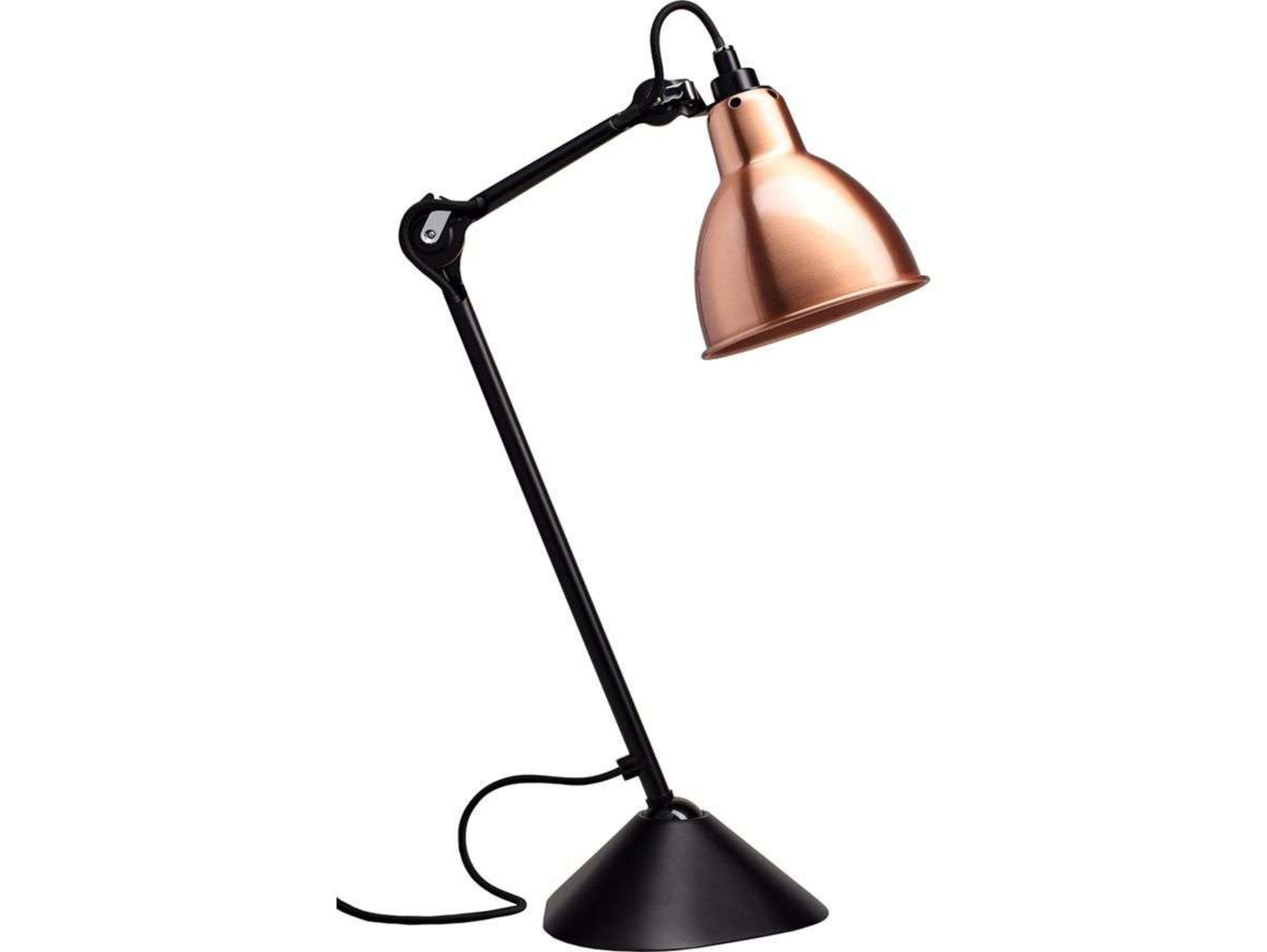 205 Lampe de Table Noir/Cuivre - Lampe Gras