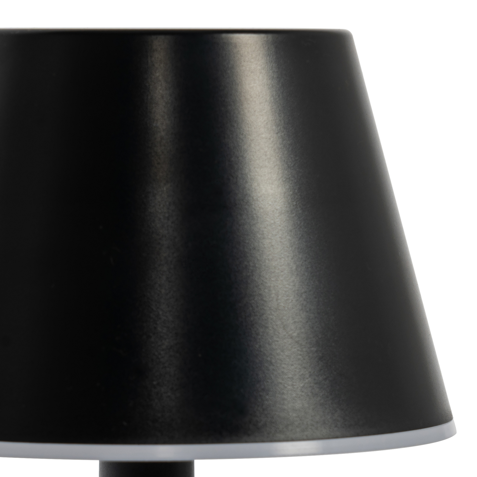 Lindby LED oppladbar lampe Gaja, svart, USB, IP44, RGBW, dim.
