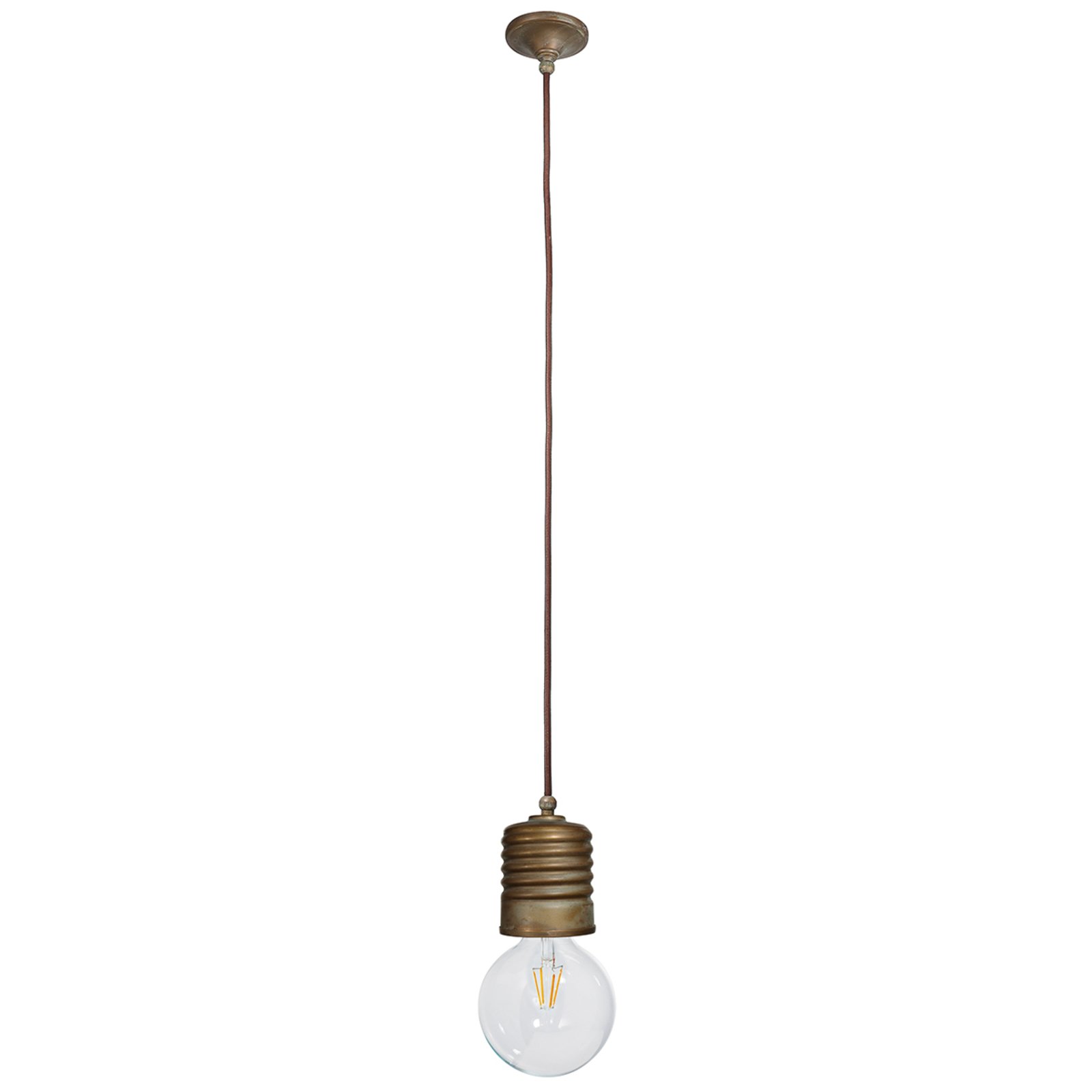 "Orti" pakabinamas šviestuvas, 1 lemputė, antikvarinis žalvaris