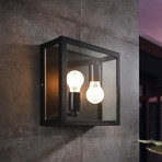 Außenwandlampe Alamonte 1, 2fl. up/down Quadrat