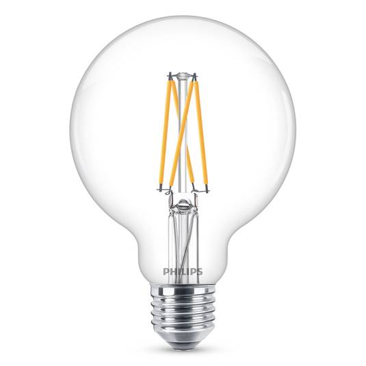 Philips E27 5.9 W globe LED bulb G95 clear dim 927