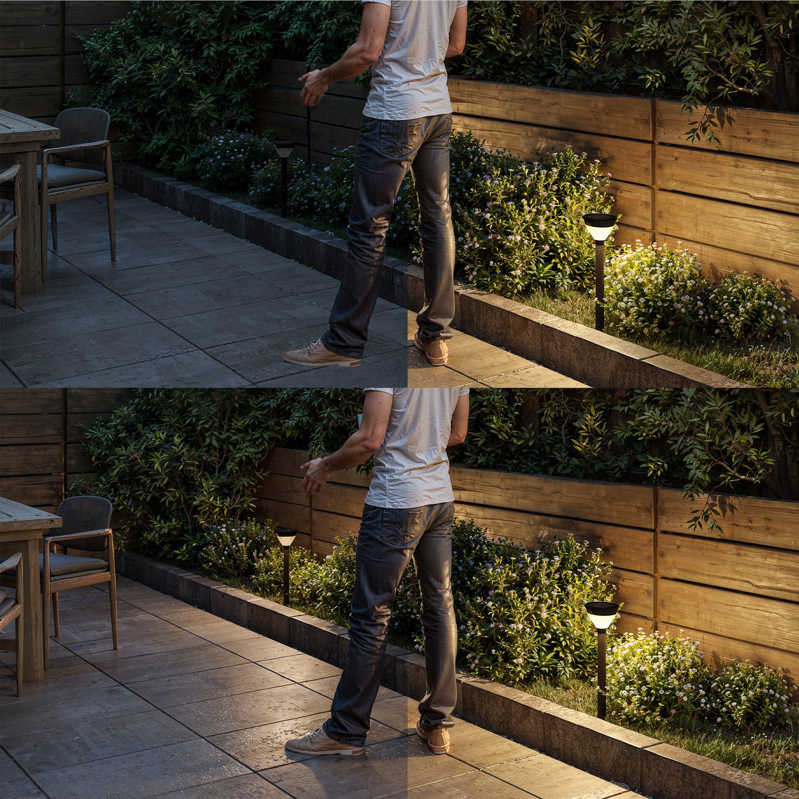 „Philips“ LED saulės energija maitinamas kelio šviestuvas „Kyna“, juodos „Philips“ LED saulės energija maitinamas kelio šviestuvas „Kyna“, juodos