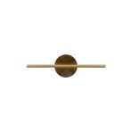 UMAGE LED-Wandlampe Omni, messingfarben, Breite 54 cm 2-flg.