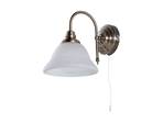 Hanna Zidna lampa Antique Mesing/Opal - Lindby