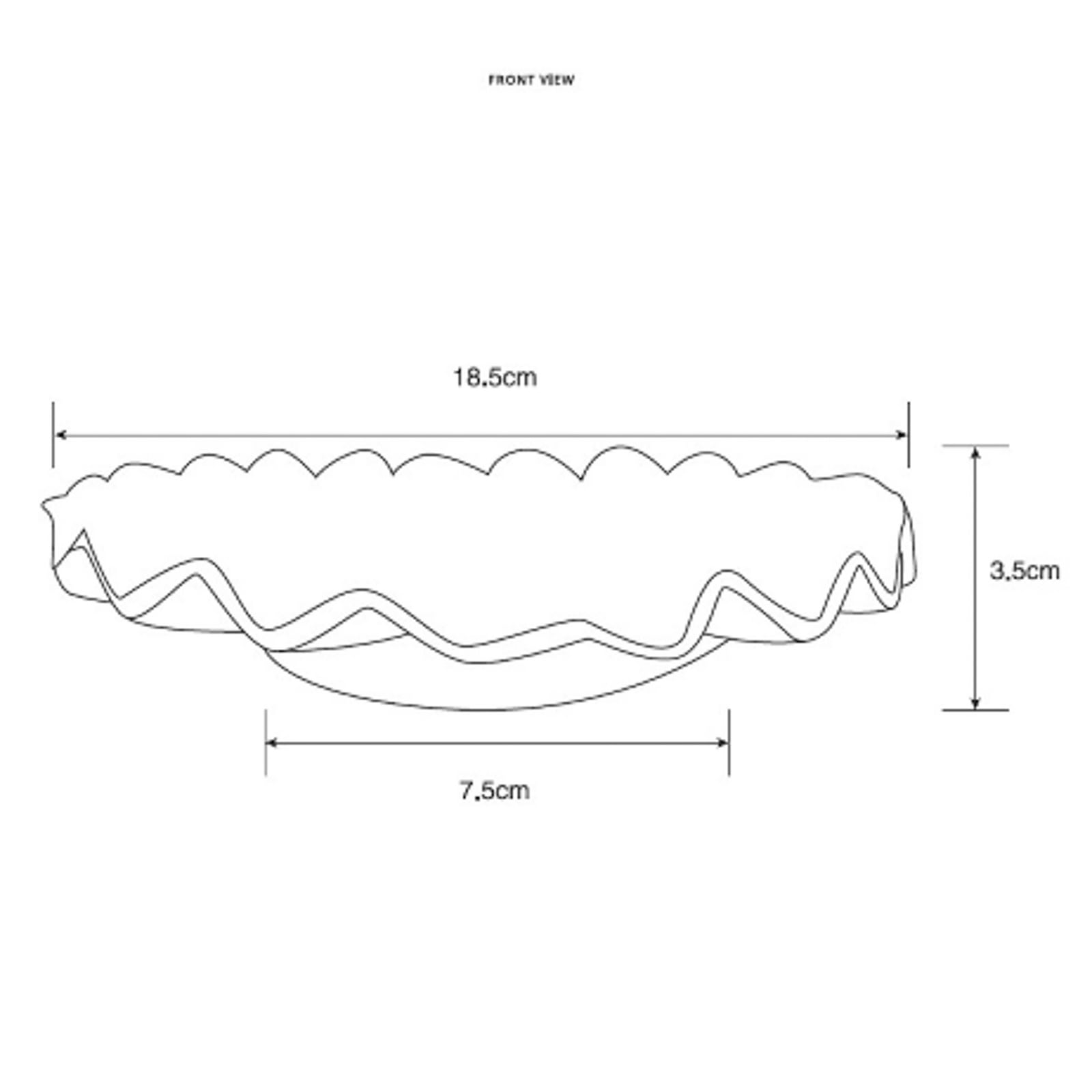 Vassoio HDTray, giallo, Ø 19 cm, vetro - House Doctor