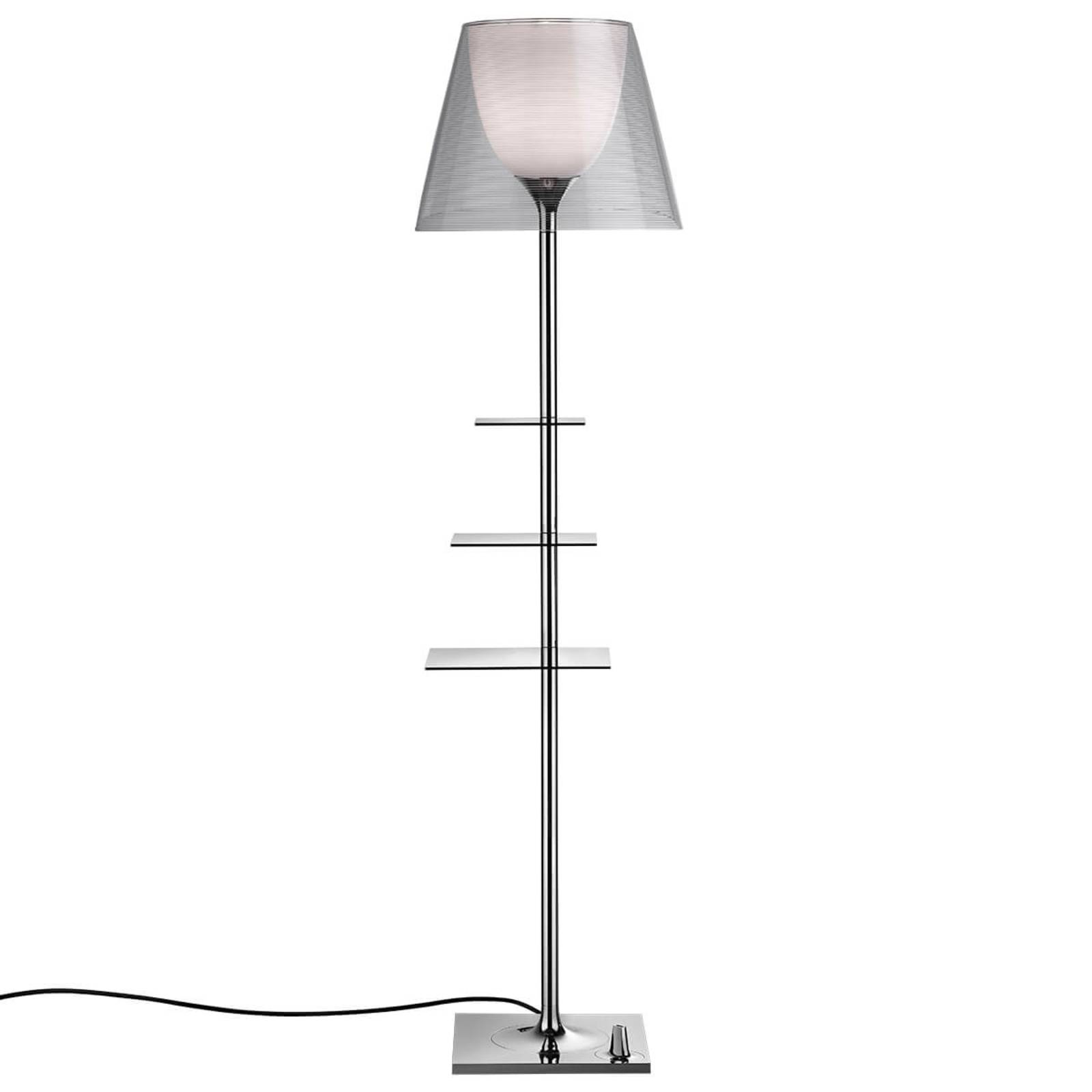 Flos Designer Floor Lamp - Living / Dining Room - dimmable - Silver