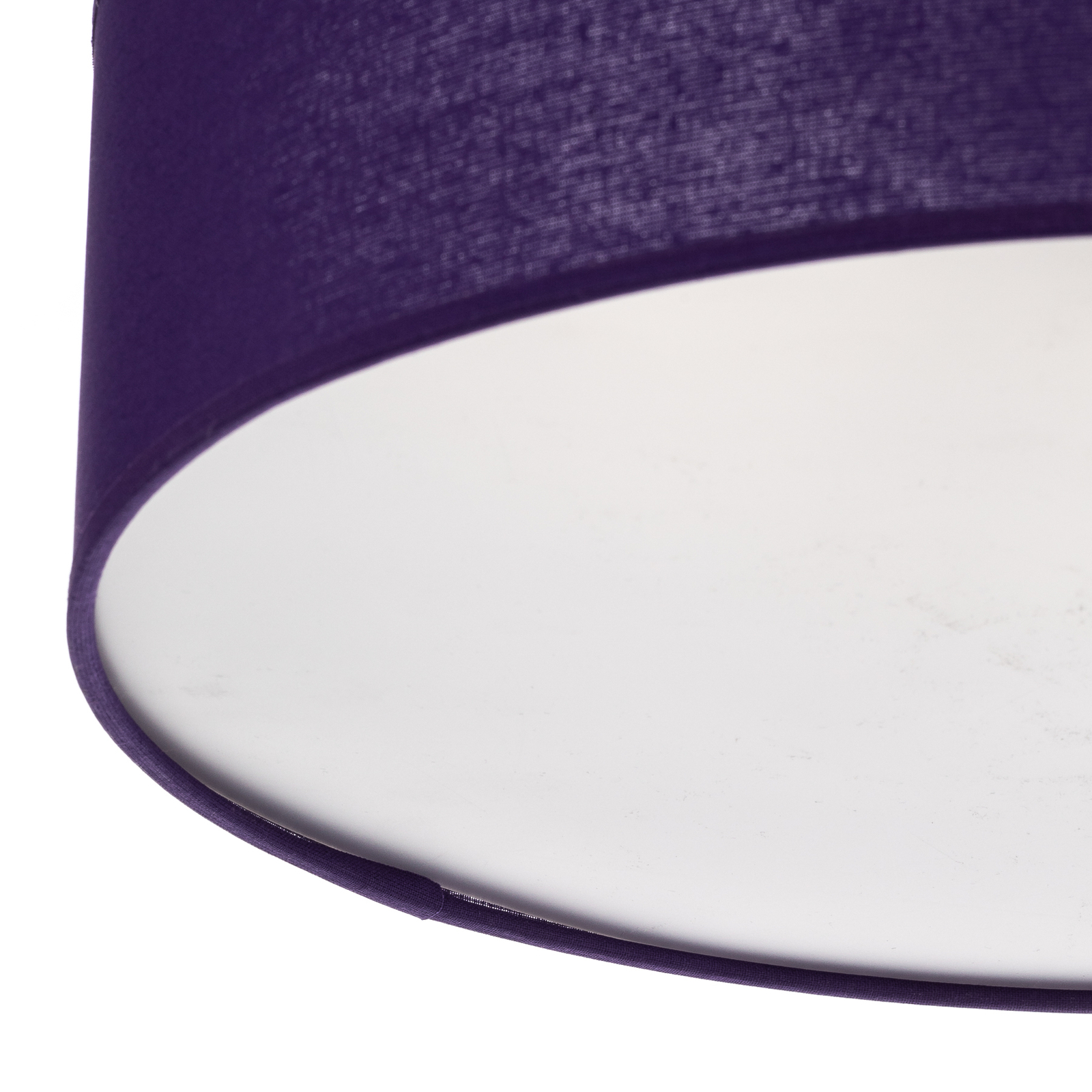 Euluna Roller Decke, Stoffschirm violett, Ø 40 cm