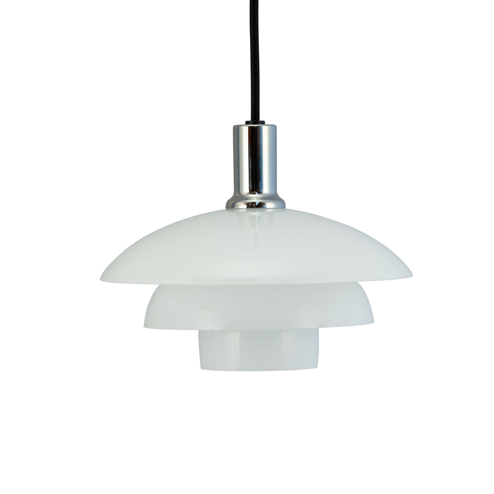 Dyberg Larsen Morph piekaramā lampa, opāls, Ø 21 cm, stikls