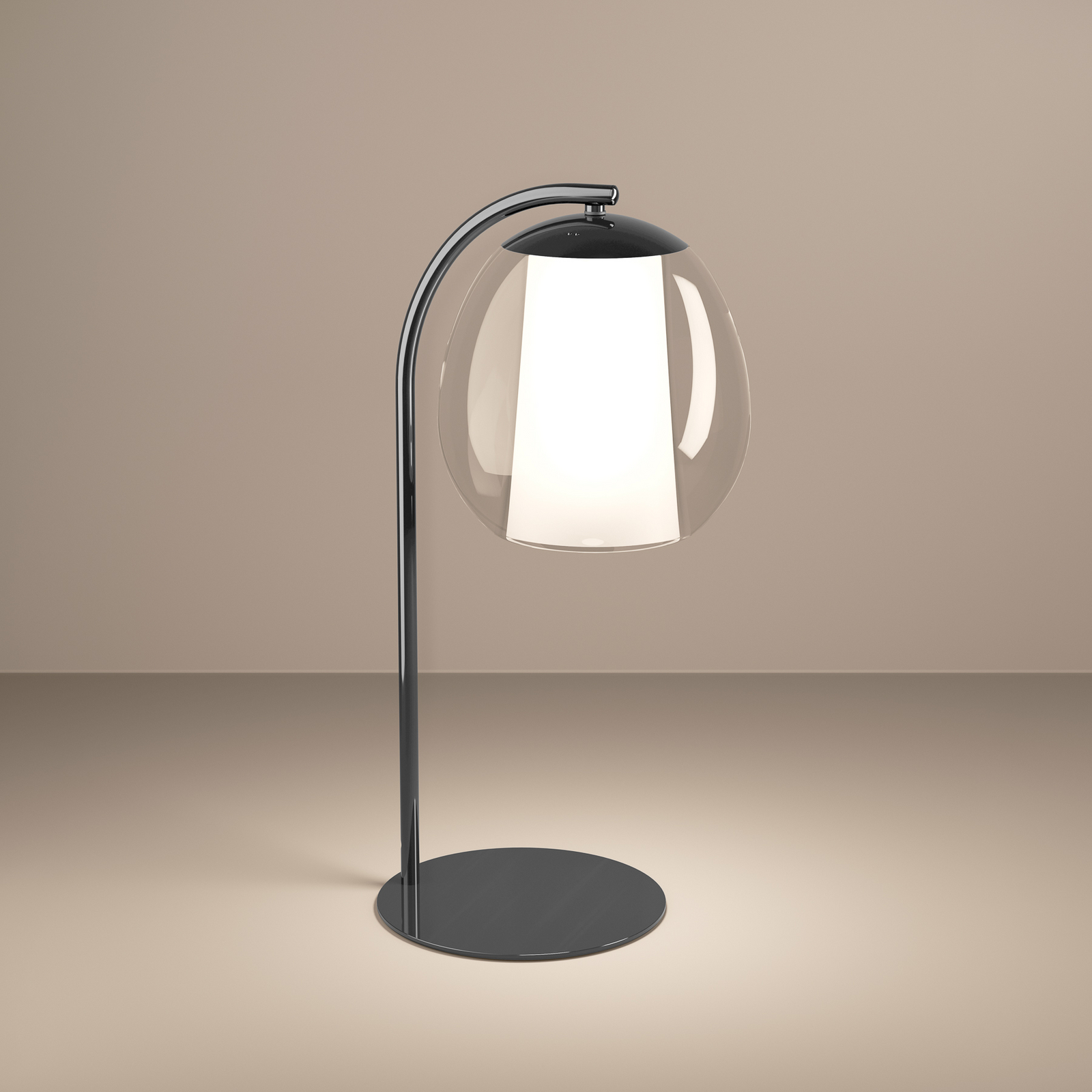 Lampe à poser LED Menorca, nickel, hauteur 50 cm, CCT - Stars of Light