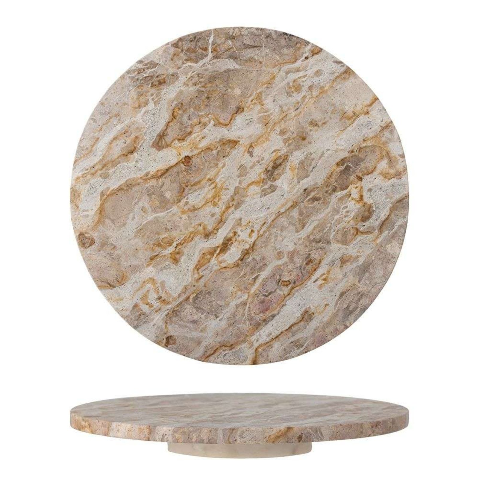 Nuni Turntable Brown Marble - Bloomingville