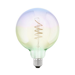 LED žárovka E27 4W G125 820 Filament iridescent dim