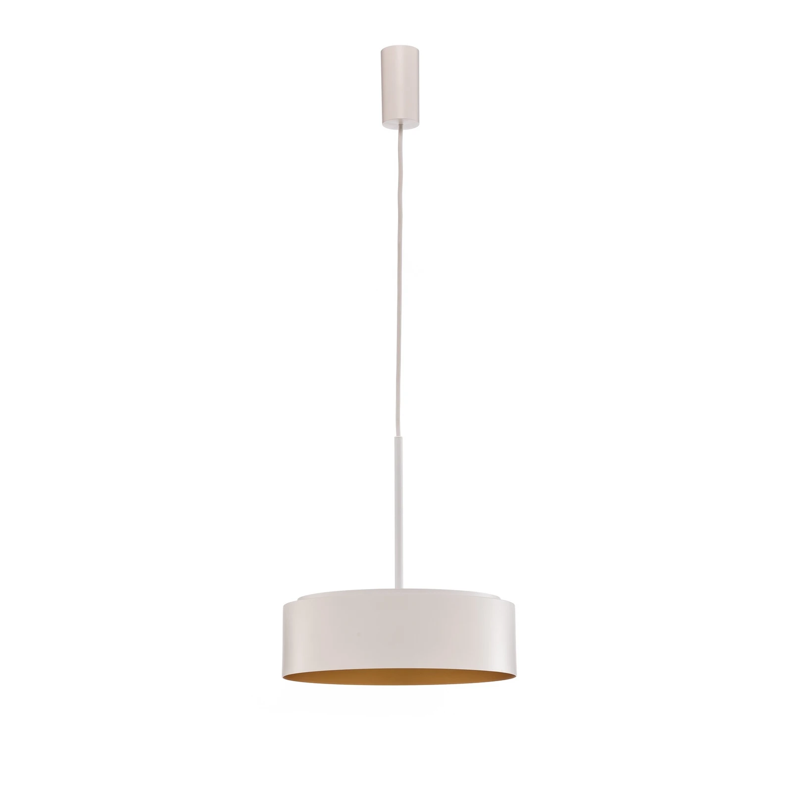 BEGA LED-Hängeleuchte Studio Line, Ø 36 cm, weiß-gold, DALI