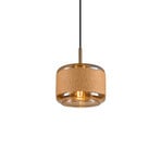 Pantilo Rope 19 hanging light, brown/amber/gold, glass, Ø 19 cm