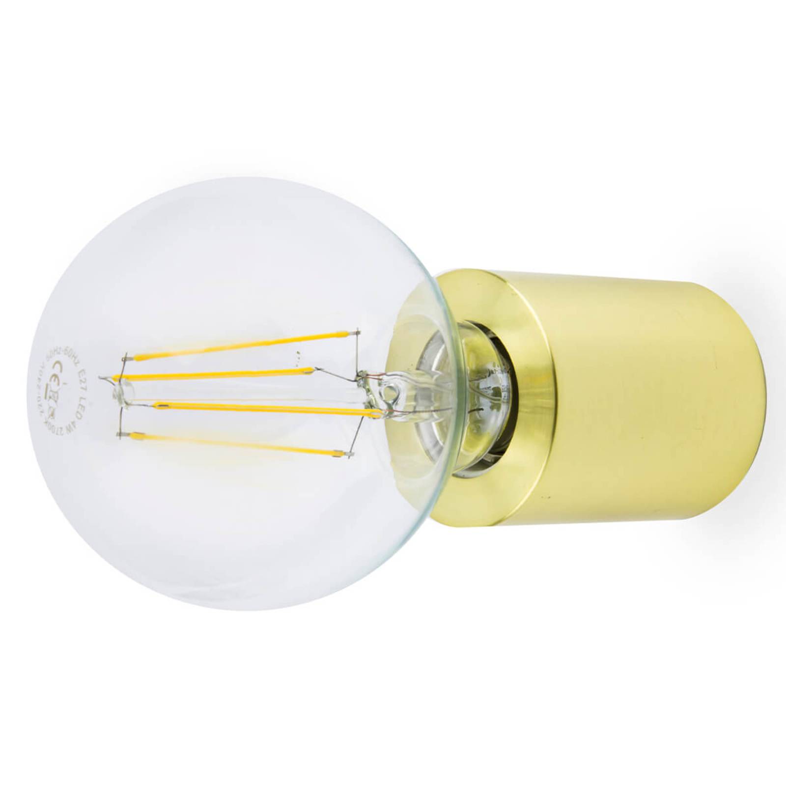 Ten - minimalistische wandlamp, verzadigend goud