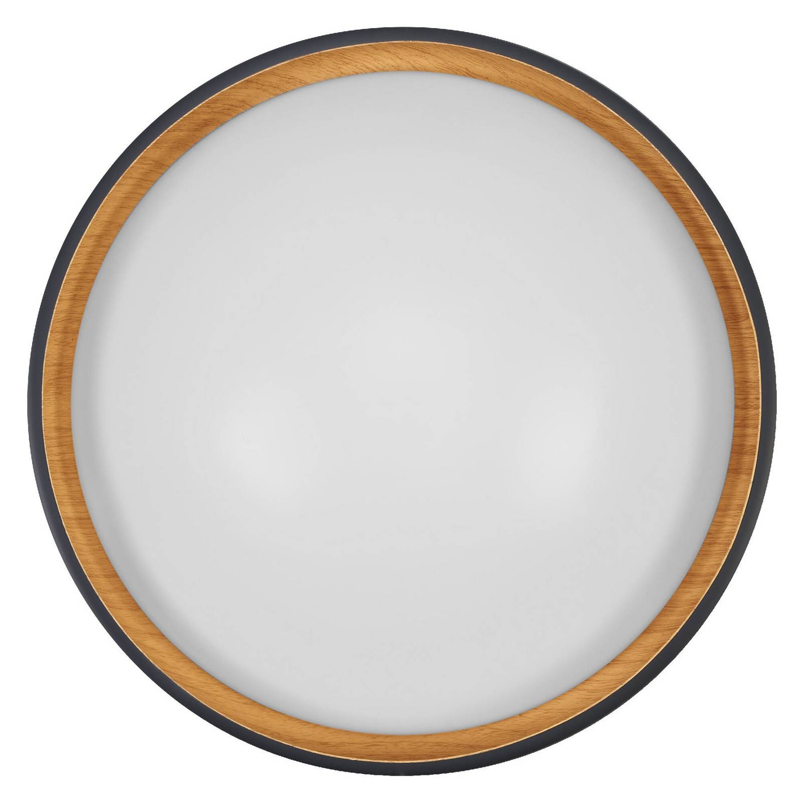 Lampa sufitowa LED OSRAM ORBIS LIVIA, Ø 43 cm, szara, metalowa, ściemniana