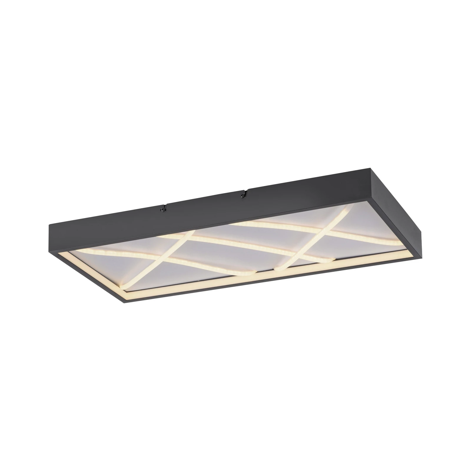 JUST LIGHT. Mikado LED ceiling light, 60 x 30 cm, black