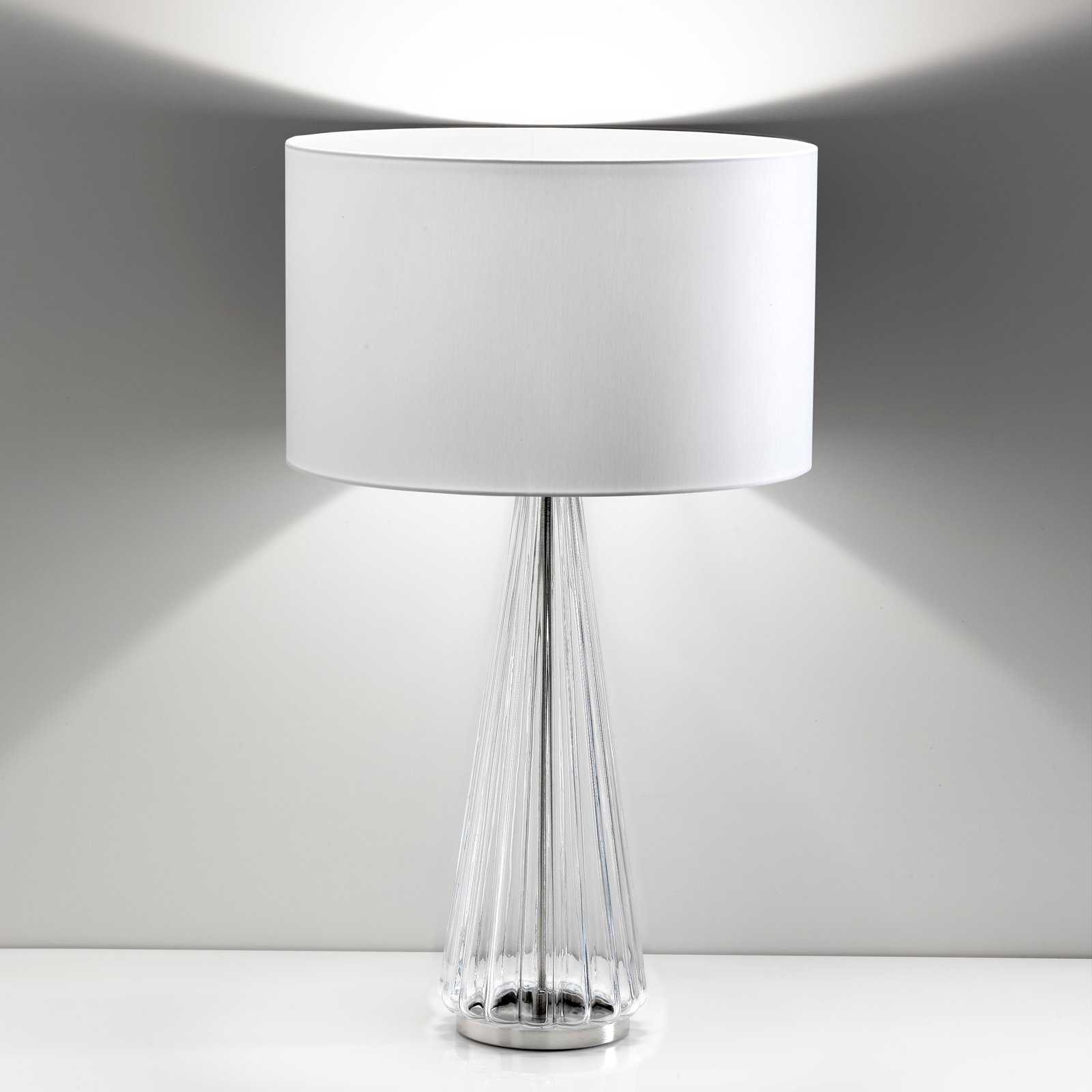 Lampe de table Costa Rica avec abat-jour blanc