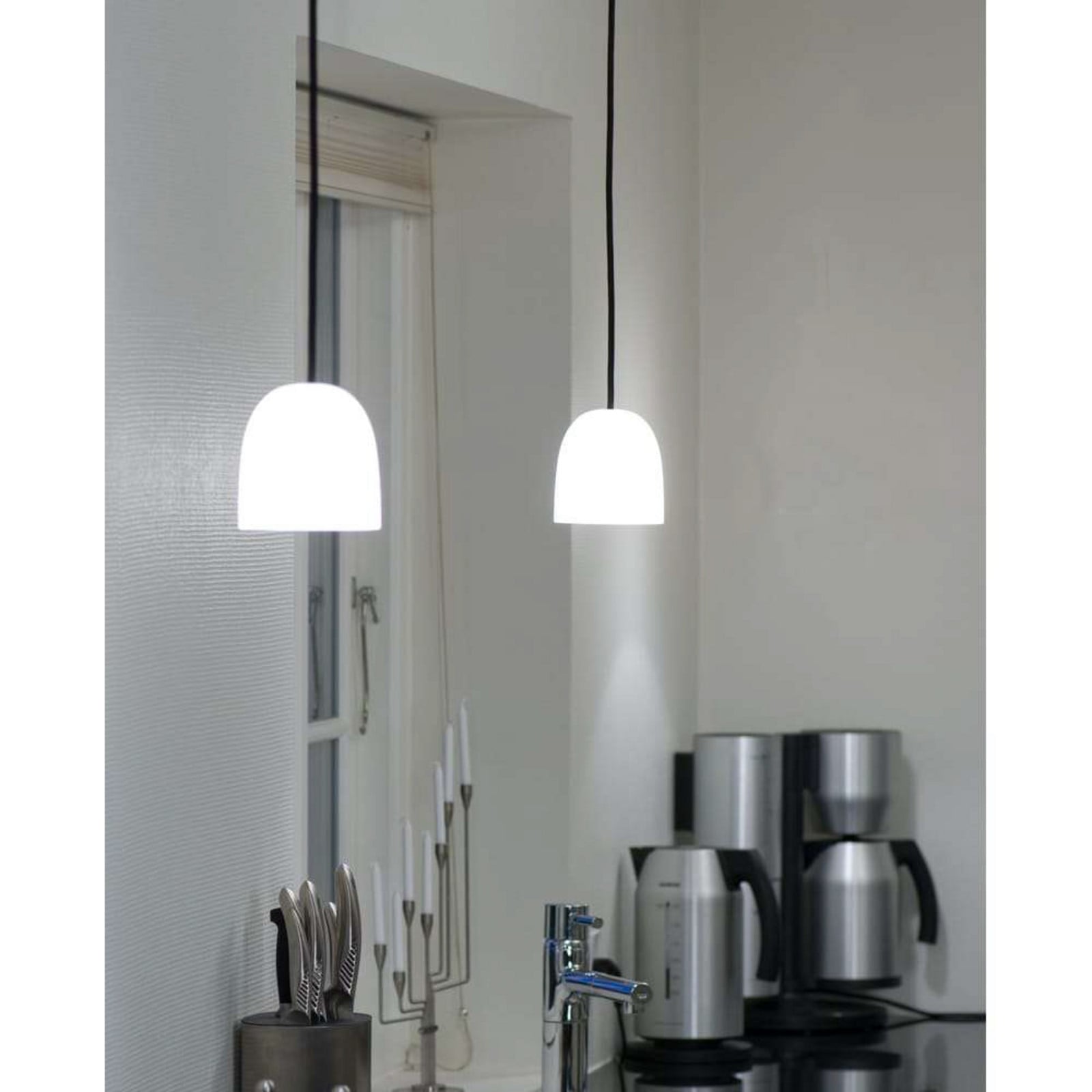 Super 90 Taklampa Opal/R&ouml;d Sladd Piet Hein - Matsal - Glas