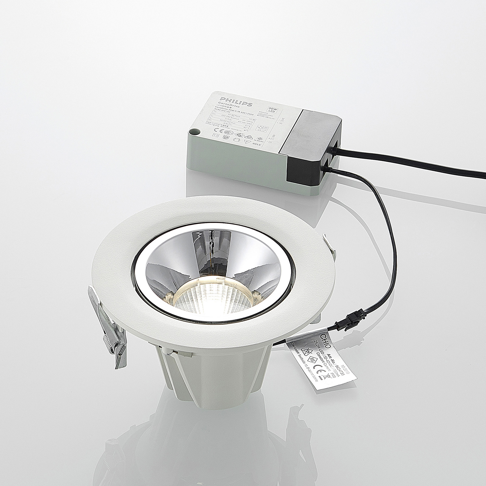 Arcchio Franjo LED-Downlight, 20-40°, schwenkbar
