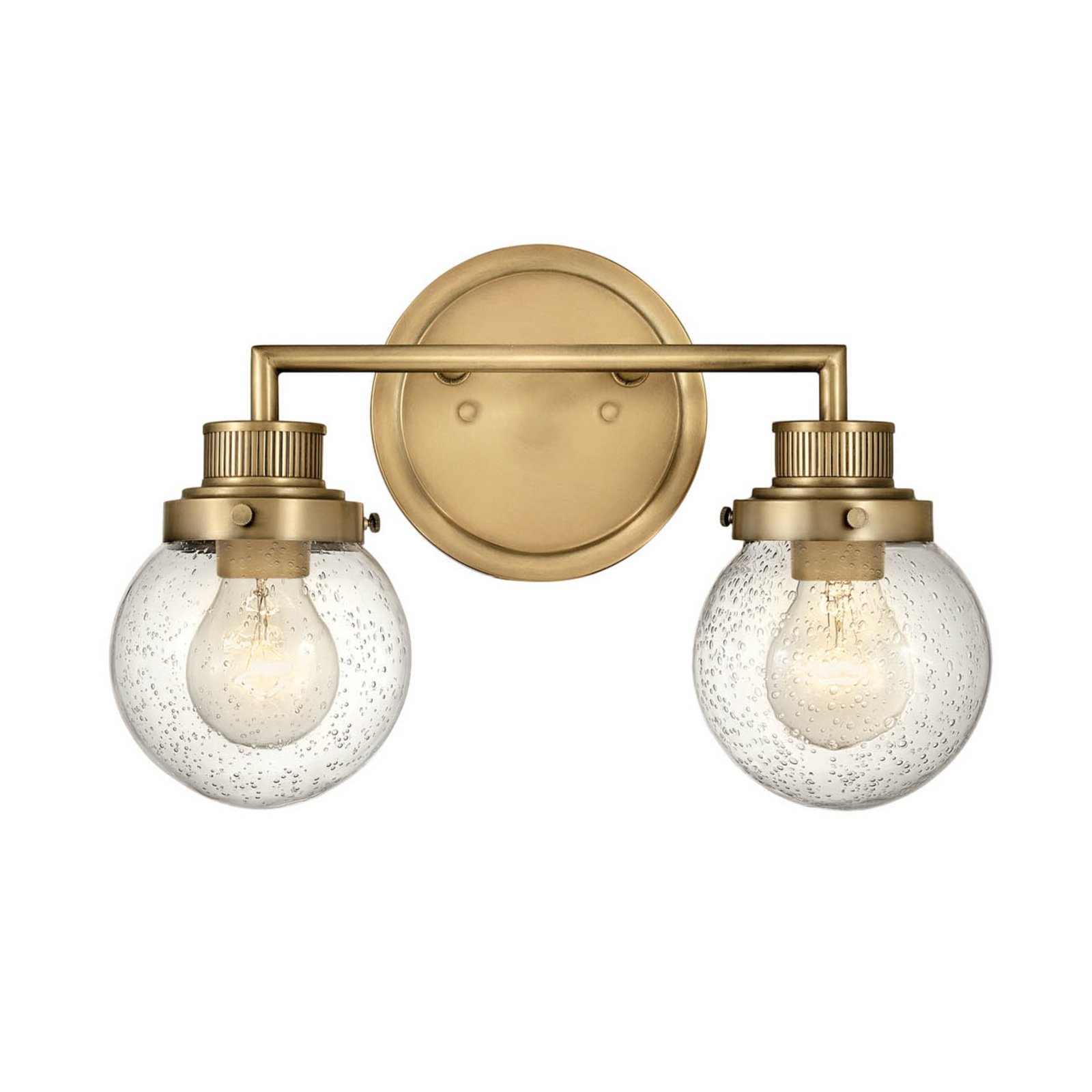 Poppy bathroom wall light, 2-bulb