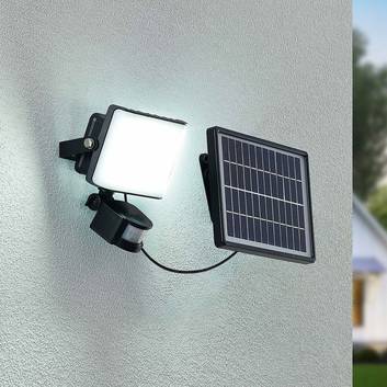 Prios Darini LED solar wall spotlight with sensor